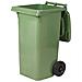 Bidone Per Raccolta Differenziata Con Ruote 120lt Ics - Green - Foto miniatura 1