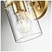 Applique Contemporanea Brinley Acciaio Ottone Spazzolato 1 Luce E27 - Foto miniatura 3
