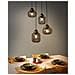 Lampadario Zayande Vetro Grigio Chiaro - Foto miniatura 1