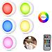 Set 5 Faretti Led Rgb Adesivi Faretto Decorativo Multicolore Telecomando Teb0314 - Foto miniatura 4