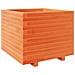 Fioriera Giardino Marrone Cera 60x60x49,5cm Legno Massello Pino - Foto miniatura 4