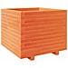 Fioriera Giardino Marrone Cera 60x60x49,5cm Legno Massello Pino - Foto miniatura 1