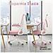 Sedia Da Ufficio Con Supporto Lombare, Sedia Ufficio Ergonomica Con Braccioli Regolabili In Rete Traspirante, Poltrona Da Ufficio Altezza Regolabile E Schienale Inclinabile, Rose - Foto miniatura 5