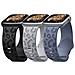 Set Di 3 Braccialetti In Silicone Panther Per Apple Watch 42 Mm - Foto miniatura 1