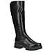Black Comb Casual Closed Boots Stivaletti Pelle Scarpe Donna Nero Eu 36, 9-25600-41-019 - Foto miniatura 1