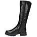 Black Comb Casual Closed Boots Stivaletti Pelle Scarpe Donna Nero Eu 36, 9-25600-41-019 - Foto miniatura 3