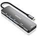 ASUC-6P016-GR replicatore di porte e docking station per laptop Cablato USB 3.2 Gen 1 (3.1 Gen 1) Type-C Grigio - Foto miniatura 1