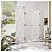 Paravento a 4 Ante per Interni, Divisorio in Legno per Camera e Ufficio, 182x170 cm, Bianco - Foto miniatura 5