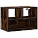 Mobile Tv Rovere Fumo 60x31x39,5 Cm Legno Multistrato E Metallo - Foto miniatura 2