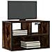 Mobile Tv Rovere Fumo 60x31x39,5 Cm Legno Multistrato E Metallo - Foto miniatura 1