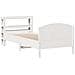 Letto Senza Materasso Bianco 75x190 In Legno Massello Di Pino - Foto miniatura 3