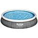 Piscina Fuori Terra - In Giro - 396x84 Cm - Grigio - Include Accessori Coordinati Cb12 - Foto miniatura 5