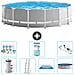 Piscina Fuori Terra - In Giro - 457x122 Cm - Grigio - Include Accessori Coordinati A2300 - Foto miniatura 1