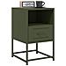 Lusso Casadino -  Comodino Verde Oliva 36x39x60,5 Cm In Acciaio - Foto miniatura 3