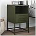 Lusso Casadino -  Comodino Verde Oliva 36x39x60,5 Cm In Acciaio - Foto miniatura 8