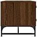 Tavolino Salotto Con Ante In Vetro Rovere Marrone 68,5x50x50cm - Foto miniatura 5