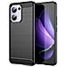 Custodia B-case Tpu Silicone Cover Case Per Oppo Reno13f 4g 5g Carbon Metal Black - Foto miniatura 1