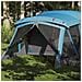 Tenda da Campeggio con Portico per 4 Persone Blu Impermeabile - Foto miniatura 2
