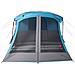 Tenda da Campeggio con Portico per 4 Persone Blu Impermeabile - Foto miniatura 6