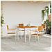 Sedia da giardino impilabile 4 pcs in legno massello di teak e acciaio inox - Foto miniatura 3