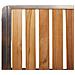 Sedia da giardino impilabile 4 pcs in legno massello di teak e acciaio inox - Foto miniatura 9