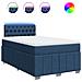 Giroletto a Molle con Materasso Blu 120x190 cm in Tessuto - Foto miniatura 1