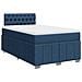 Giroletto a Molle con Materasso Blu 120x190 cm in Tessuto - Foto miniatura 3