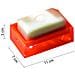 Portasapone D'appoggio In Resina Ra11 Serie Rainbow Arancio - Foto miniatura 2