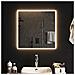 Specchio Da Bagno Con Luci Led 60x60 Cm - Foto miniatura 6