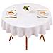 Smiry Tovaglia Impermeabile Lavabile 140 Cm Rotonda Decorativa Grande Bianca - Foto miniatura 1