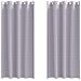 Tende con tende 2 pcs Grigio Metallico 260x140cm Poliestere - Foto miniatura 1
