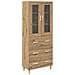 Credenza con cassetto Rovere artigianale 69,5 x 34 x 180 cm - Foto miniatura 1