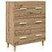 Credenza con cassetto Rovere artigianale 69,5 x 34 x 180 cm - Foto miniatura 6