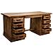 Scrivania In Legno Marrone 180x75x80h - Foto miniatura 3