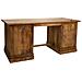 Scrivania In Legno Marrone 180x75x80h - Foto miniatura 4