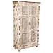 Armadio Artigianale In Legno Bianco 104x43x188h Cm - Foto miniatura 1