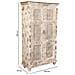 Armadio Artigianale In Legno Bianco 104x43x188h Cm - Foto miniatura 4