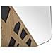 Specchio Da Parete Angle In Mdf E Legno Di Frassino - Foto miniatura 3