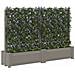 Grande vaso con trellis 2 pcs Grigio 200 x 43 x 133,5 cm PP - Foto miniatura 3