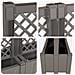 Grande vaso con trellis 2 pcs Grigio 200 x 43 x 133,5 cm PP - Foto miniatura 6