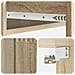 Tavolino da Parete Laterale Rovere Sonoma 59 x 34,5 x 17 cm - Foto miniatura 7