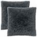 Cuscino con cuscino HEERLEN 2 pz Antracite Fleece PV - Foto miniatura 1