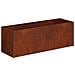 Vaso da giardino Ruggine 40 x 20 x 20 cm Acciaio Corten - Foto miniatura 1