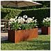 Vaso da giardino Ruggine 40 x 20 x 20 cm Acciaio Corten - Foto miniatura 2