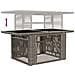 Set Divano da Giardino 5 pz Grigio polyrattan - Foto miniatura 5