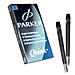 scatola 5 cartucce parker quink blu permanente - Foto miniatura 1