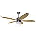 Ventilatore Decorativo da Soffitto con 5 Pale Potenza 70W con Telecomando - Foto miniatura 1