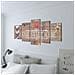 5 Pz Set Stampa Su Tela Da Muro Home Sweet Design 200 X 100 Cm - Foto miniatura 2