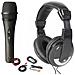 Set Live Dj Cuffie Con Borsa + Microfono + 10 Mt. Piattina + Cavo Pc + Cavo Rca Art. 100872 - Foto miniatura 5