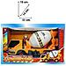 Betoniera Box Camion 19x33x14 Cm Cantiere Costruzioni Ruota Gioco Bambini Bimbo - Foto miniatura 1